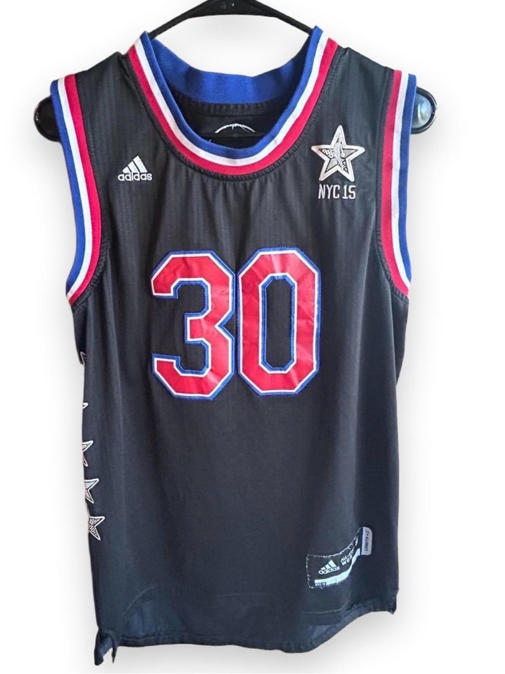Adidas Stephen Curry #30 2015 NBA All Star West Jersey Black Small